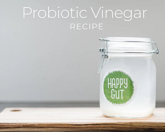 Jar of water kefir vinegar