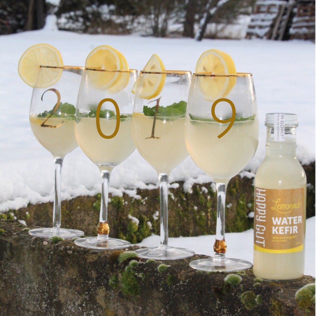 Lemon Mint Vodka Cocktail Water Kefir Recipe