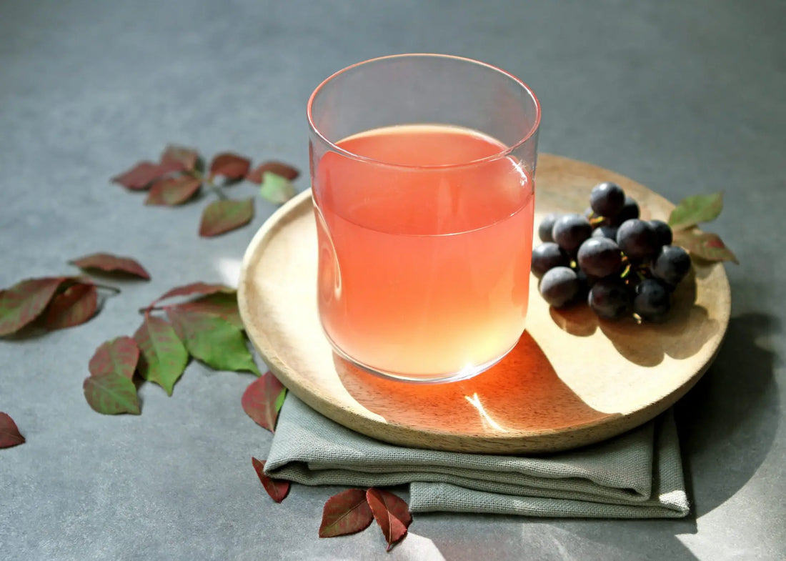 Grape Ginger Water Kefir Soda - Happy Gut Pro