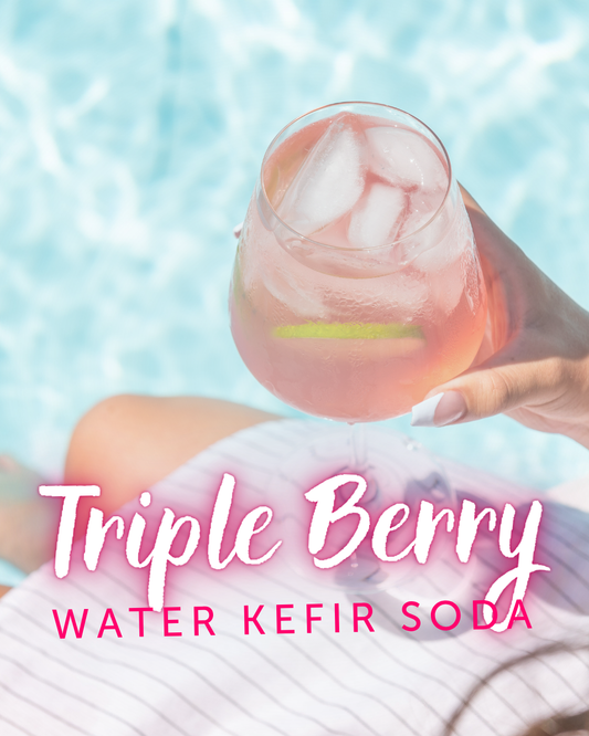 Triple Berry Water Kefir Soda