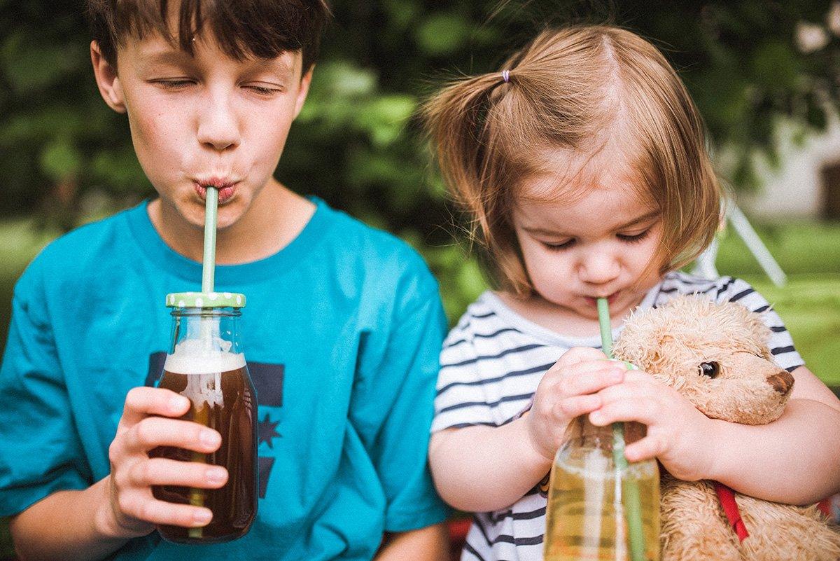 Blueberry Lemonade Canned Water Kefir - Happy Gut Pro