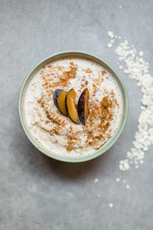 Cinnamon Spice Oatmeal with Fermented Oat Milk