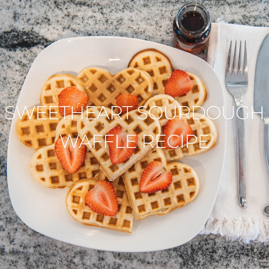 Sweetheart Sourdough Waffle Recipe