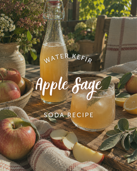 Apple Sage Water Kefir Soda