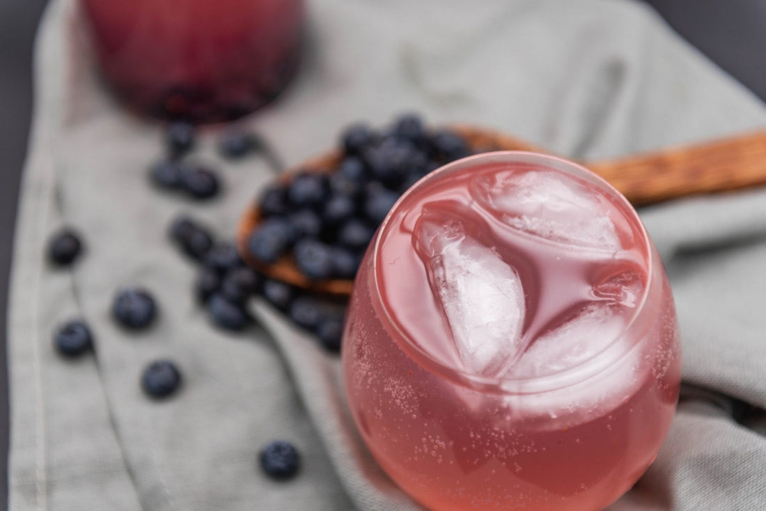 Blueberry Pomegranate Water Kefir Soda Recipe