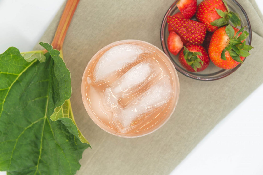 Strawberry Rhubarb Thyme Water Kefir Recipe