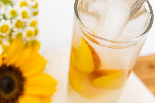 Peach Vanilla Water Kefir Soda Recipe