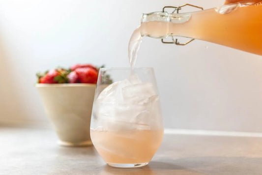 Strawberry Lavender Water Kefir Soda - Happy Gut Pro