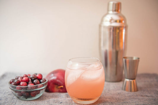 Holiday Cocktail: Cranberry Apple Spice Gin Fizz