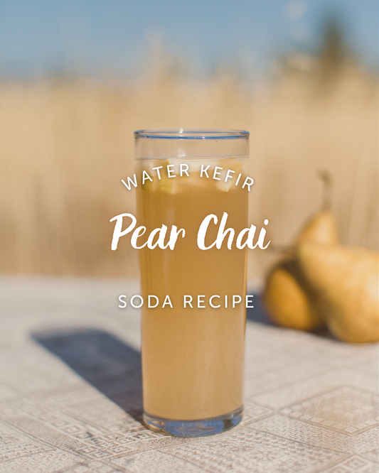 Pear Chai Water Kefir Soda