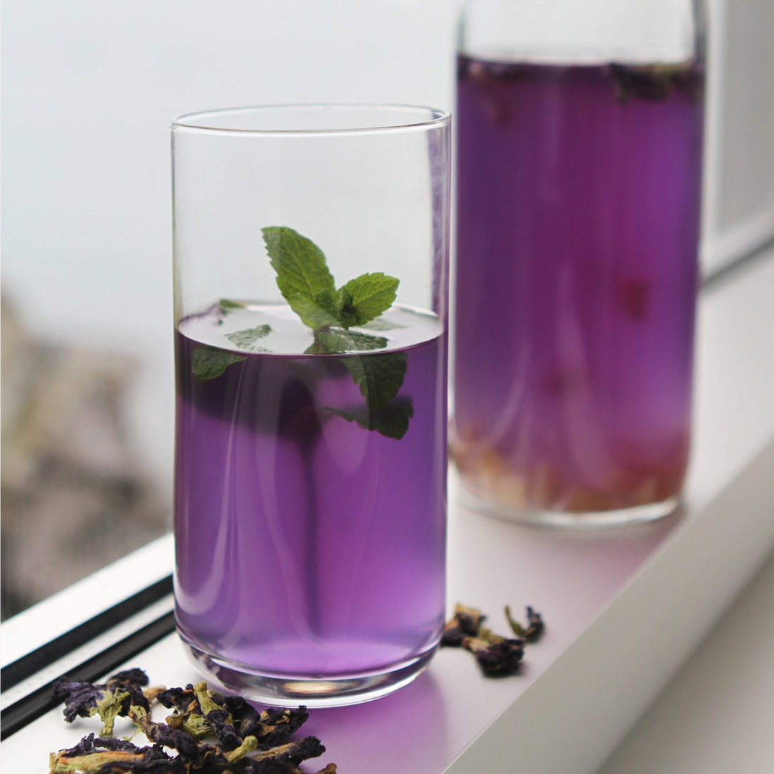 Butterfly Pea Flower Water Kefir Soda Recipe