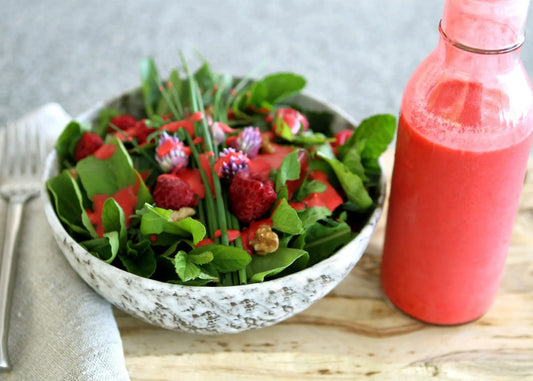 Raspberry Water Kefir Dressing - Happy Gut Pro