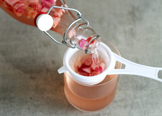 Strawberry Rose Water Kefir Soda Recipe