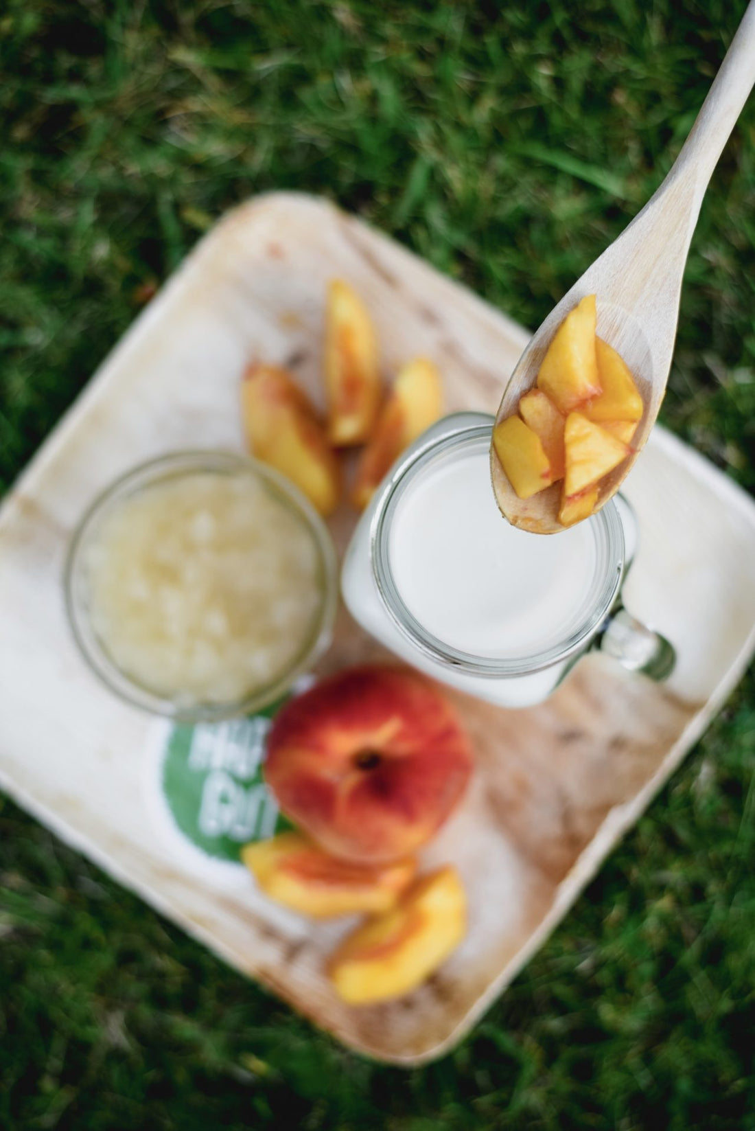 Decadent Peaches and Cream Nut Milk Kefir