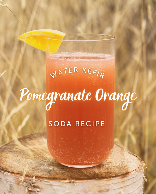 Pomegranate Orange Water Kefir Soda