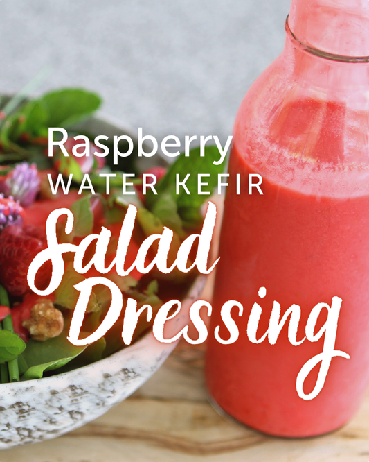 Raspberry Water Kefir Salad Dressing