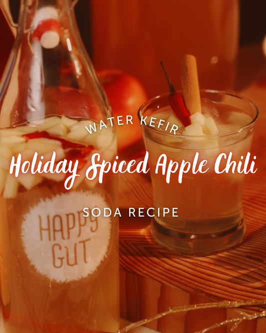 Holiday Spiced Apple Chili Water Kefir Soda