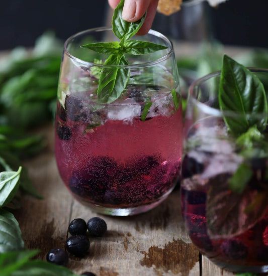 Blueberry Basil water kefir recipe