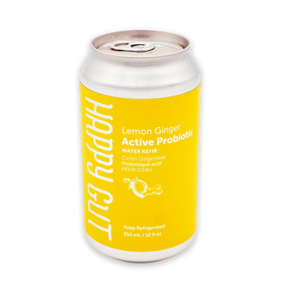 Lemon Ginger Canned Water Kefir **PICK-UP/DELIVERY ONLY**