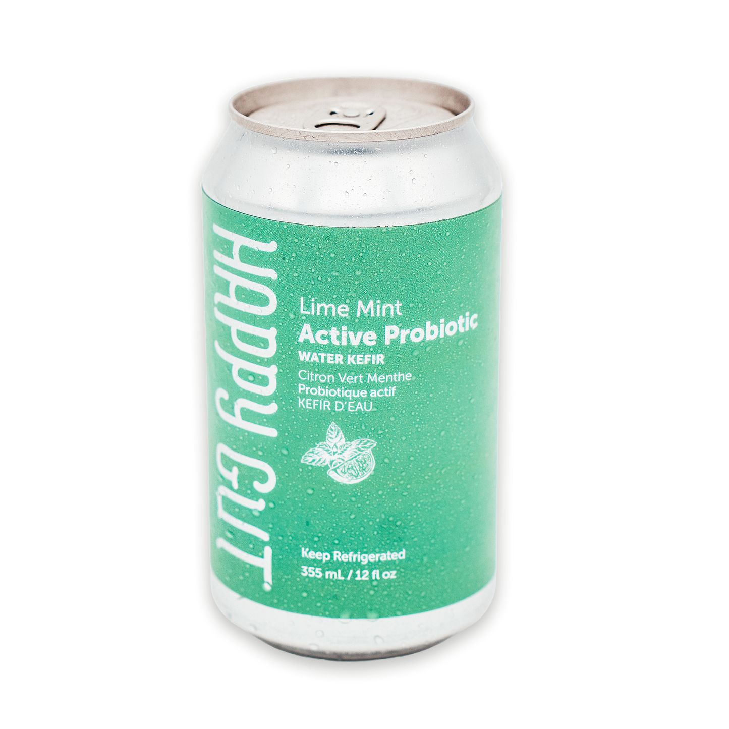 Lime Mint Canned Water Kefir **PICK-UP/DELIVERY ONLY**